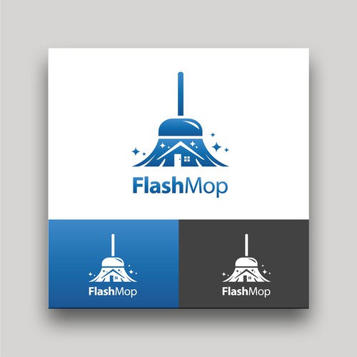 Logo for Cleaning App Called Flash Mop