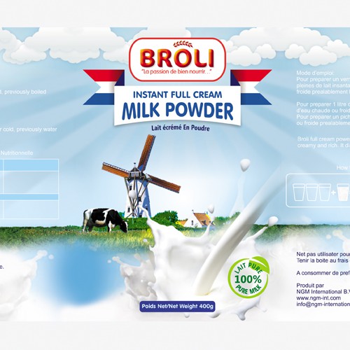 Broli Milk Powder needs a face!!