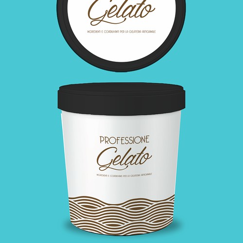 Rótulo para fábrica de Gelatos 