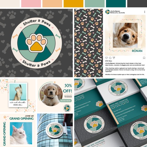 Shutter & Paws | Pet Photography Brand Identity