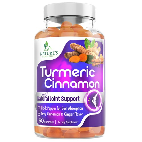 Turmeric Cinnamon Packaging label