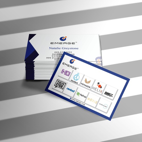 Multiple Logo Business Card