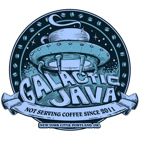 iconic logo for galactic java