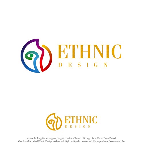 Logo para ETHNIC DESIGN 