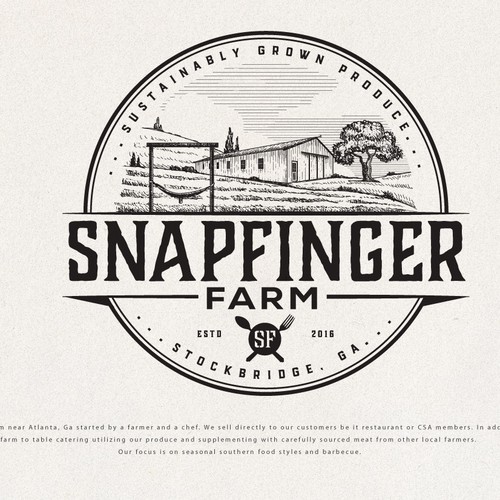 Logo for Snapfinger farm