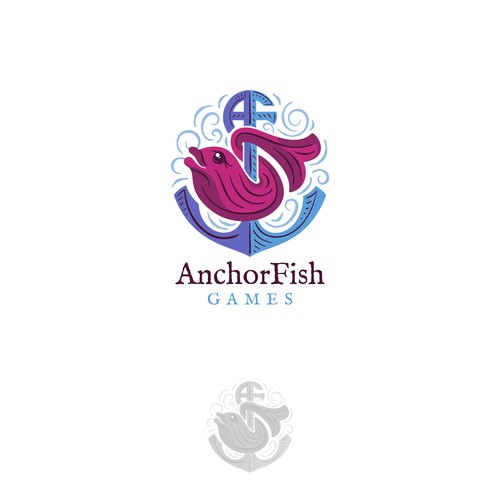 AnchorFish Games Logo Design