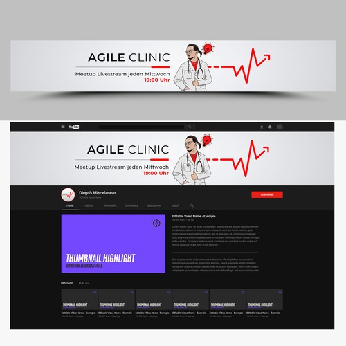 Agile Clinic Youtube Channel Art