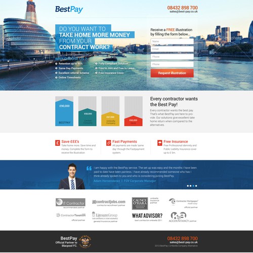 Best Pay needs a new landing page