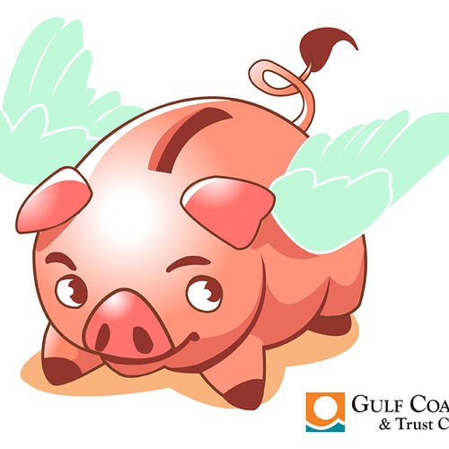 Flying pig character