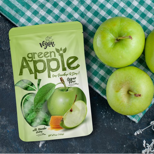 Green Apple candy packaging