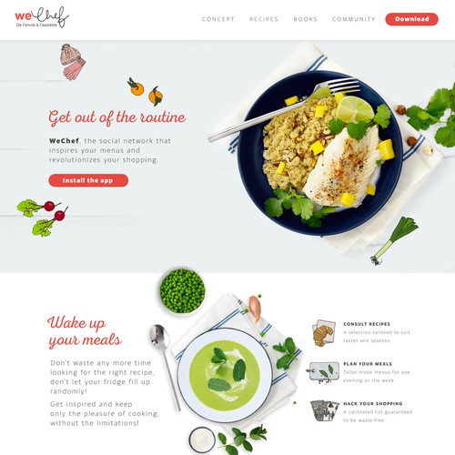 Website for WeChef