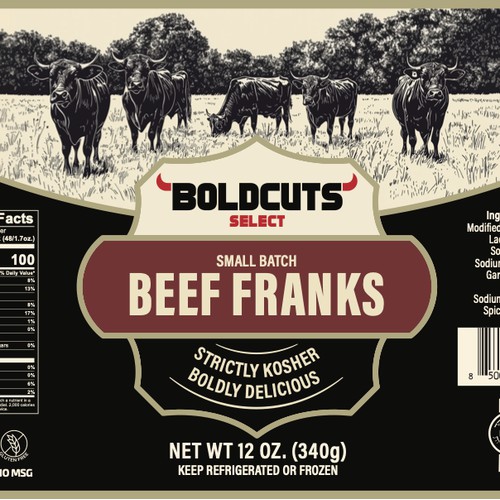 Boldcuts label design 