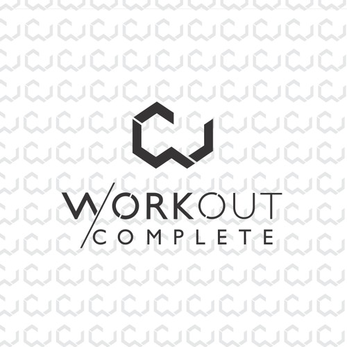 Fitness geometric monogram 