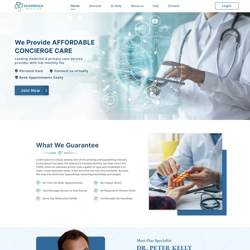 Irish medicine practice care website redesign