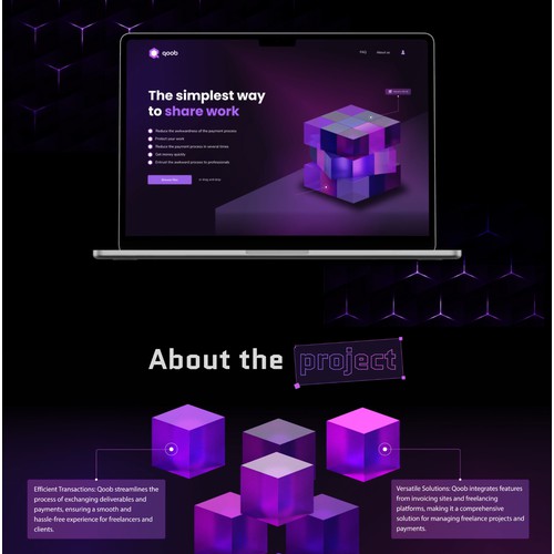 Qoob: Web UI/UX for Secure Cloud Storage
