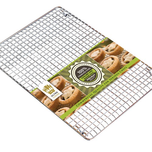 Create a Clean Modern Product  Label for UltraCuisine Cooling Baking Rack