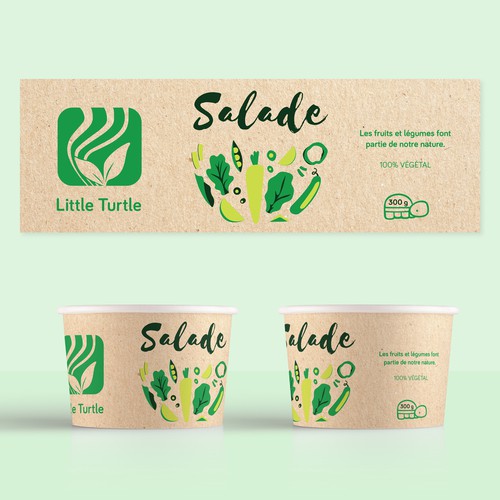 Salad Label Design