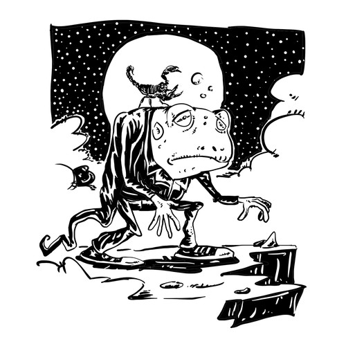frog and scorpion