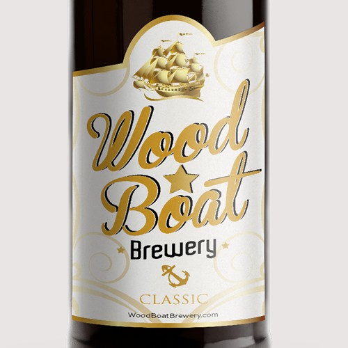 Beer Packaging Design for Wood*Boat Brewing Company.