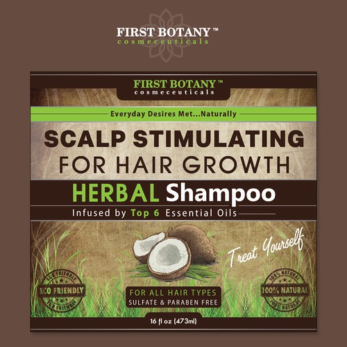 Design a Hair Growth Shampoo Label.