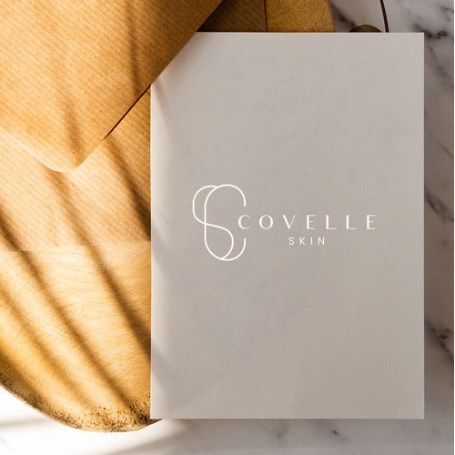 A modern, luxury logo design for premium skin care brand