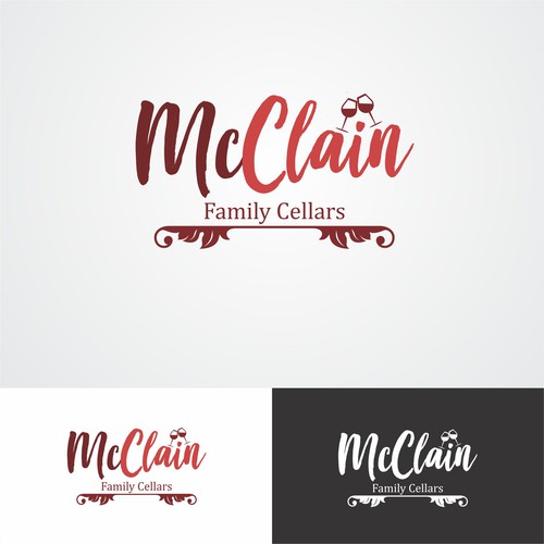 Classic Logo concept for McClain Family Cellars