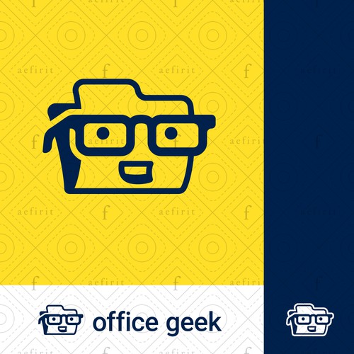 Geek Folder Mascot Logo - SOLD