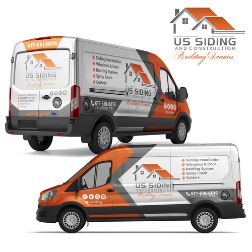 Full wrap design for US Siding Company