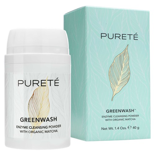 PURETE cosmetic label and box
