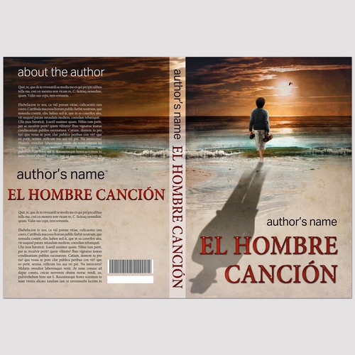 Book Cover for a unique novel EL HOMBRE CANCIÓN