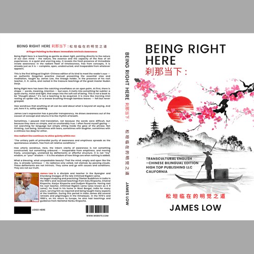 Being Right Here  Winning Bilingual Book Cover