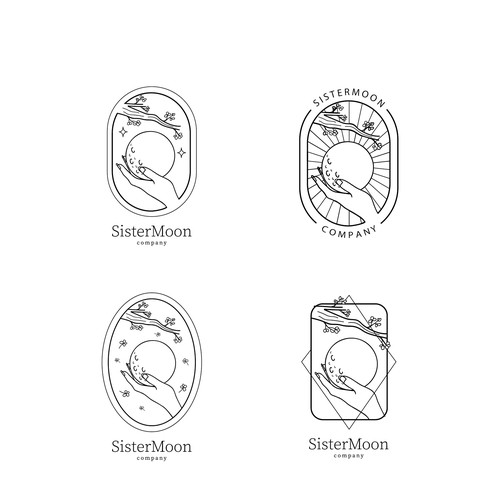 (2) Logo alternatives for SisterMoon Co.