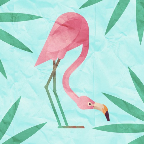 Peaceful Flamingo