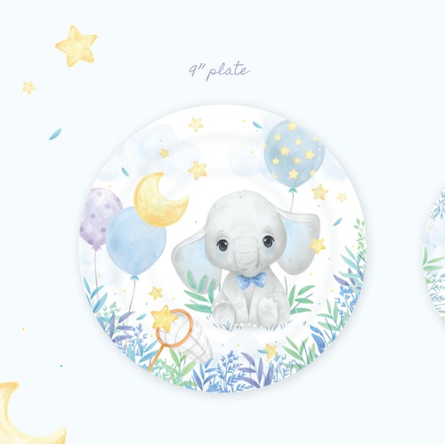 Elephant Baby Shower Party Supplies