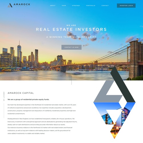 Amarock Capital Website Design