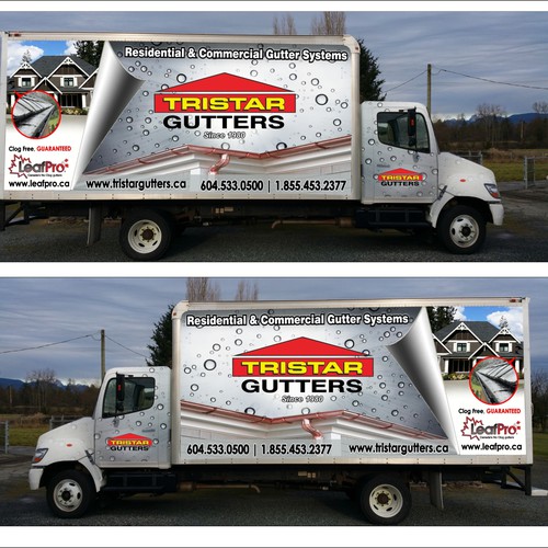 Tristar Gutter truck vehicle wrap (I AM HAVING A PRO INSTALL WRAP)