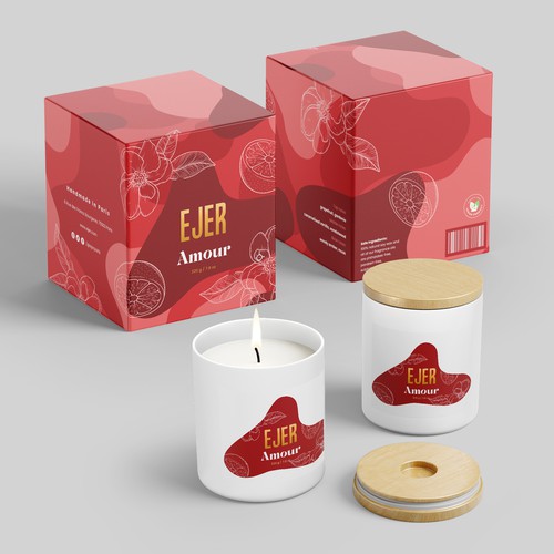 Packaging Design for luxury candle brand