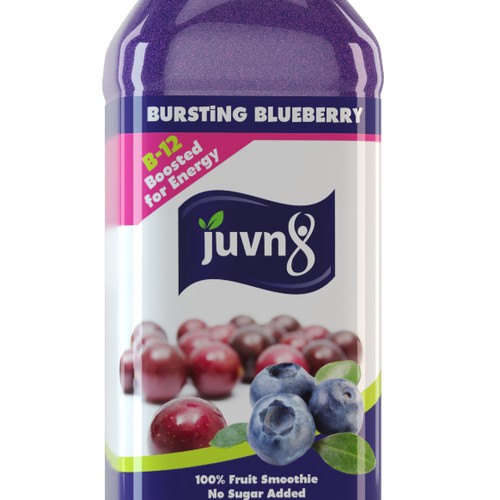 Design an eye catching bottle wrap for a fruit smoothie - Juvn8
