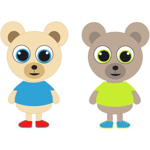 Design a cool 3D teddy bear for the game Buddy Bear.