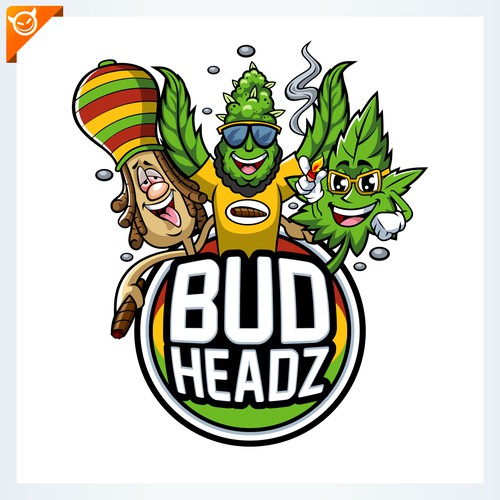 BUD HEADZ logo design