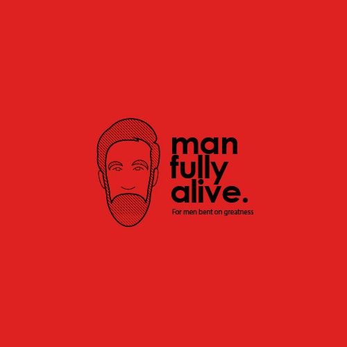 Corporate logo brand Man fully alive.