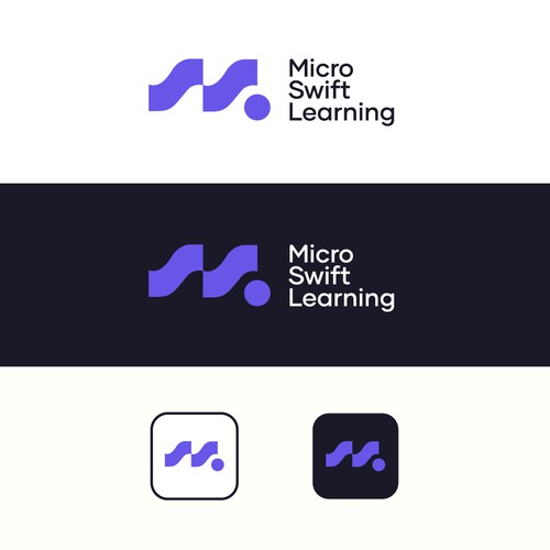 Fluid Wave 'M' Monogram for Micro Swift Learning
