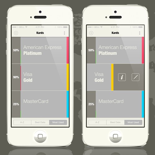 ** Extended / Prize Increased ** Create a clean, modern iPhone App UI for Kards