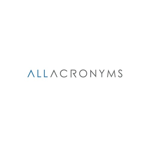 Create a logo for All Acronyms - popular modern dictionary!