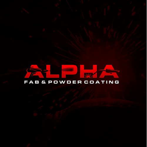 Alpha Fab & Powder Coating Logo