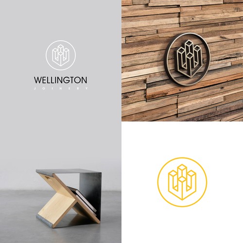 Logo concept for joinery. 