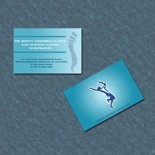 Mt Hawthorn Chiropractic Clinic is looking for modern designs for new business cards