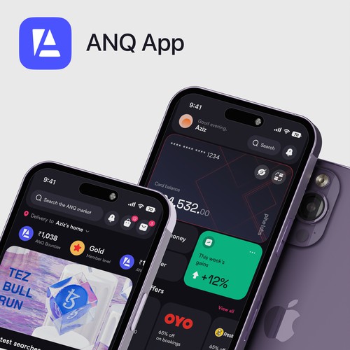 App design for ANQ Finance