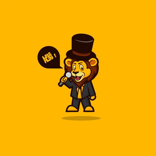 Lion character mascot