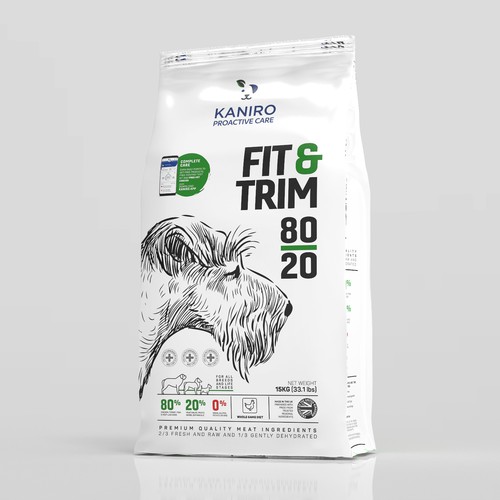 Dog food bag design